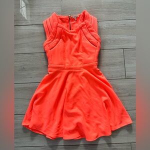 Gianni Bini dress. Beautiful bright coral color. Gorgeous material and detail.